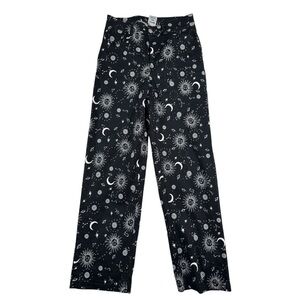 ✨ Celestial Sun Moon & Stars straight wide Leg Denim Pants ✨